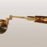 Applique murale en laiton doré, années 80