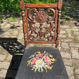 Prayer chair vintage oak