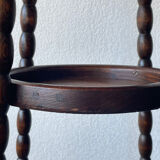 Vintage turned wooden gueridon from the 60s.