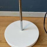 Lampadaire réglable blanc vintage des années 50