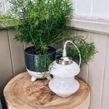 White vintage portable lamp