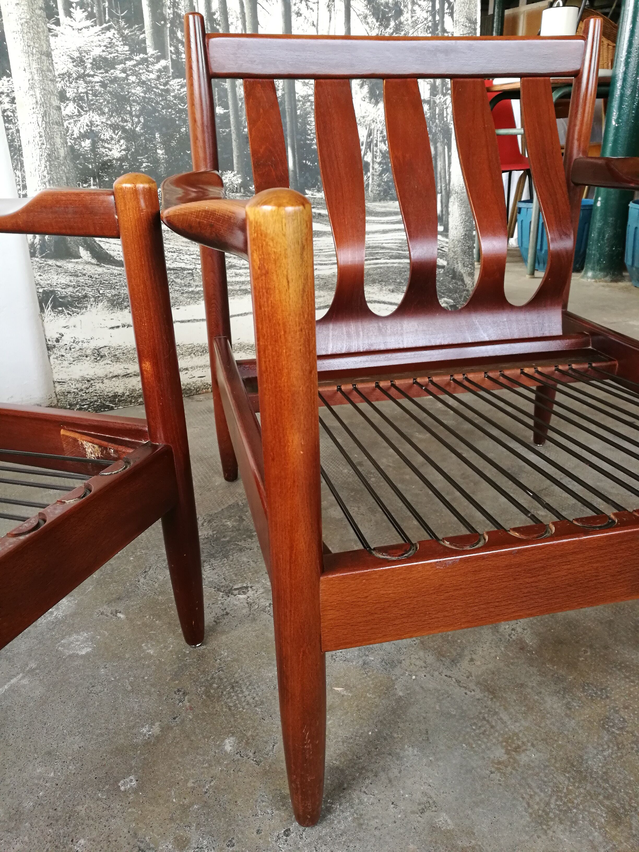 Pair of Scandinavian armchairs