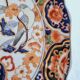Assiette en porcelaine de style Imari, peinte à la main, Japon, milieu du XX