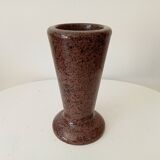 Vintage speckled granite vase