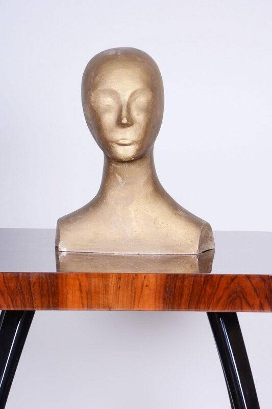 Mid-Century Modern Bust in Patinated Plaster, Czech, 1960s