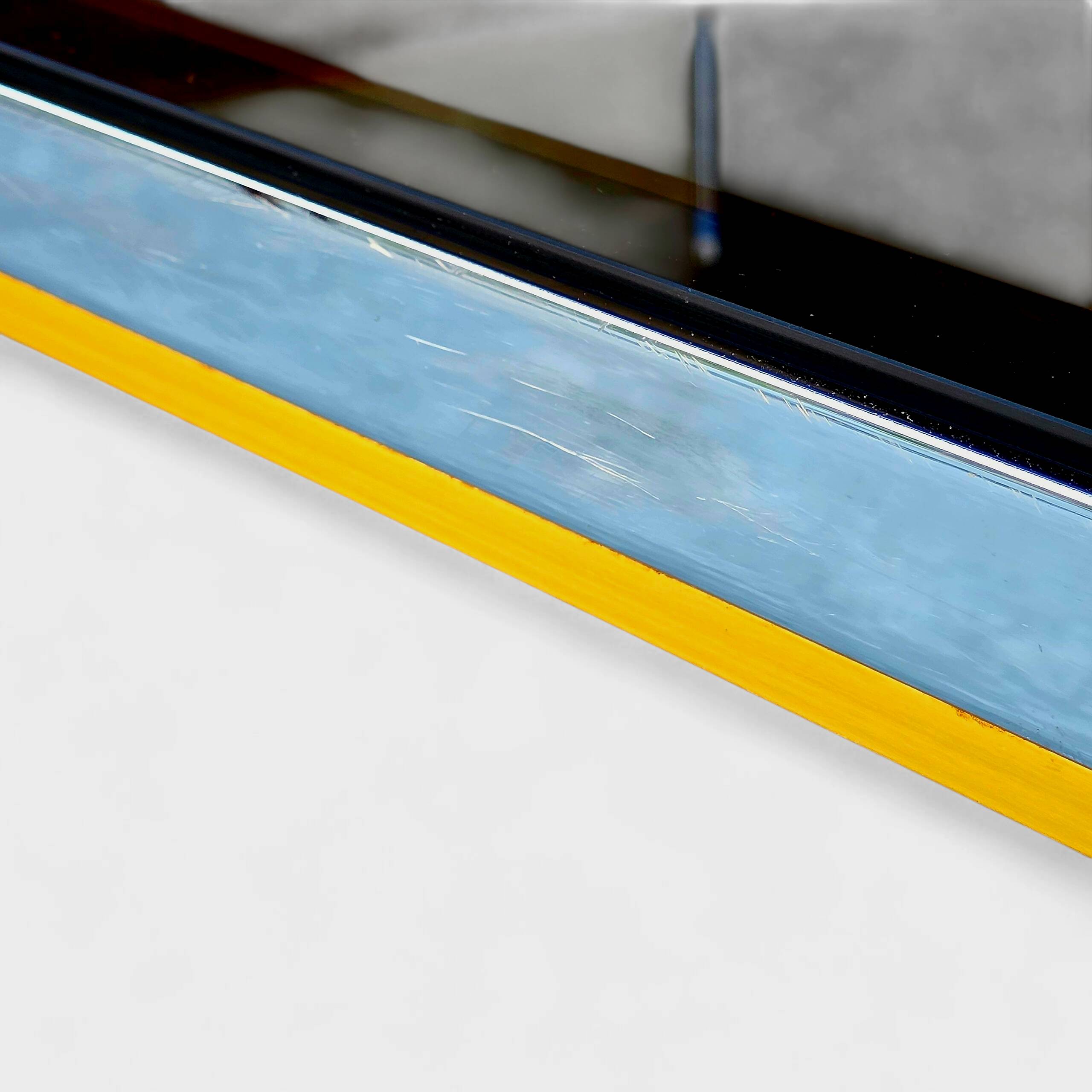 Renato Zevi Chrome and Gold Coffee Table, Italy, 1970s