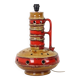 Large Red and Yellow Ceramic Lamp Base, Kil, Scandinavia, 51 cm