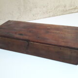 Wooden crate box 46.2x19.3cm with compartments