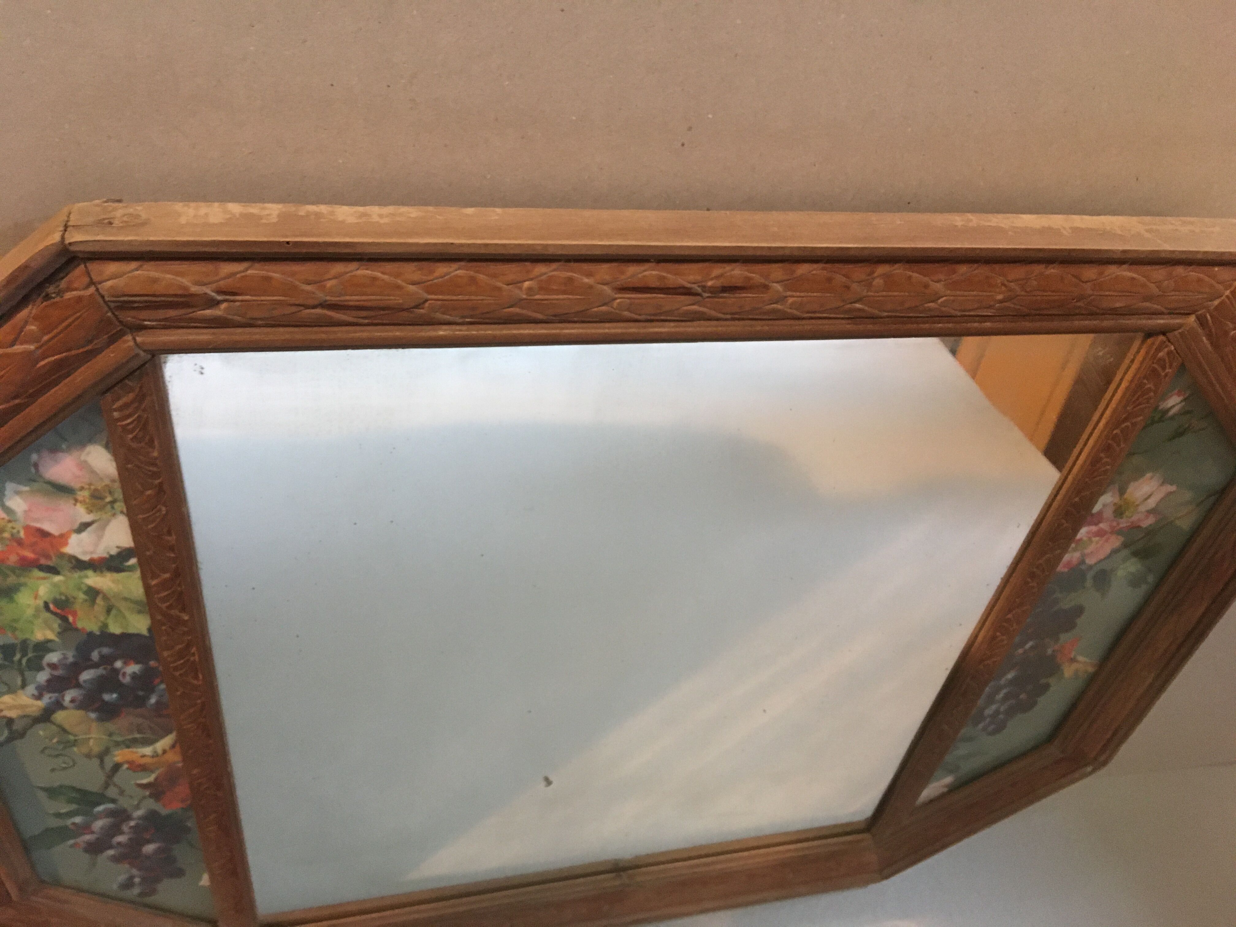 Old art nouveau mirror
