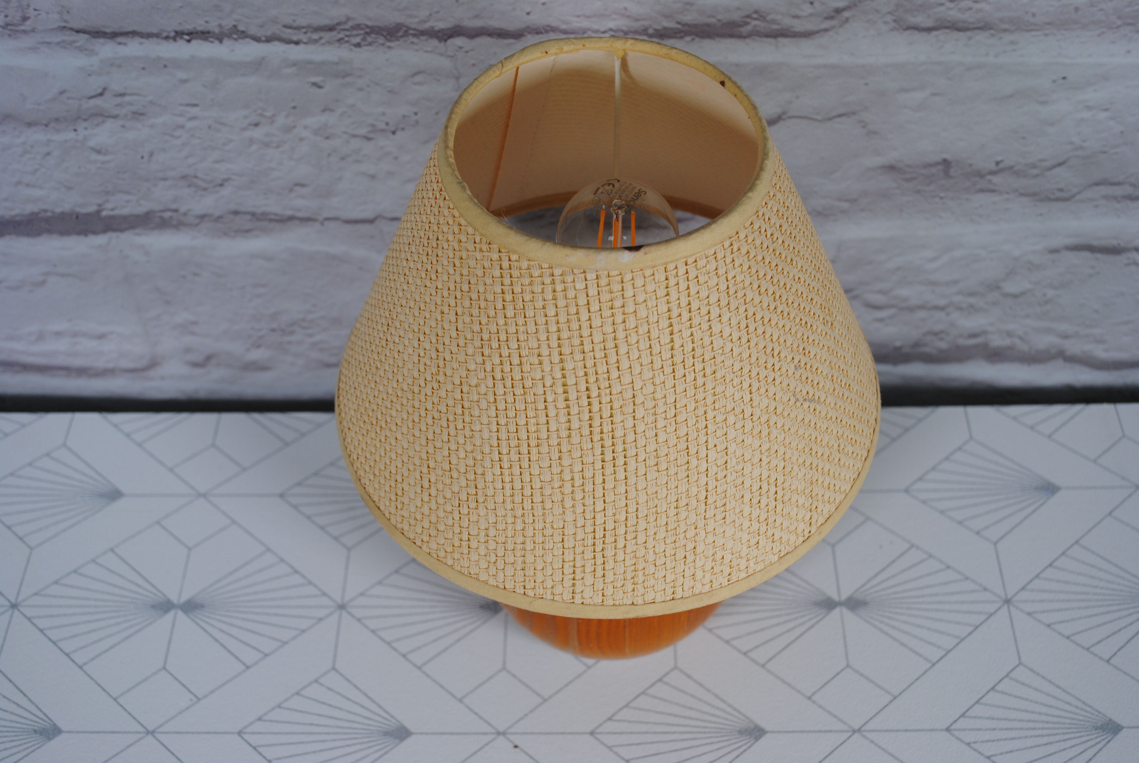 Wooden ball lamp 1970