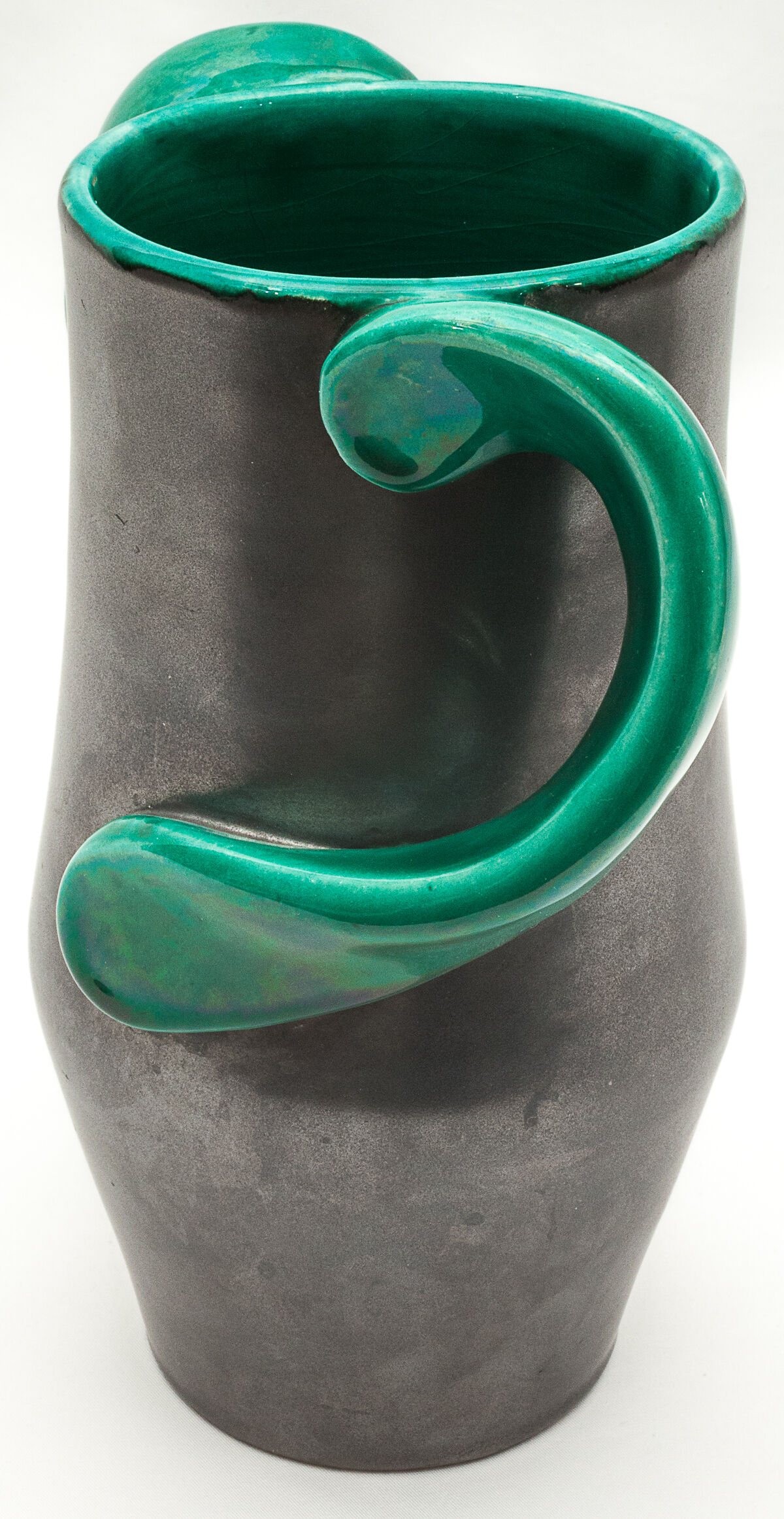 Green and anthracite vase, 1960