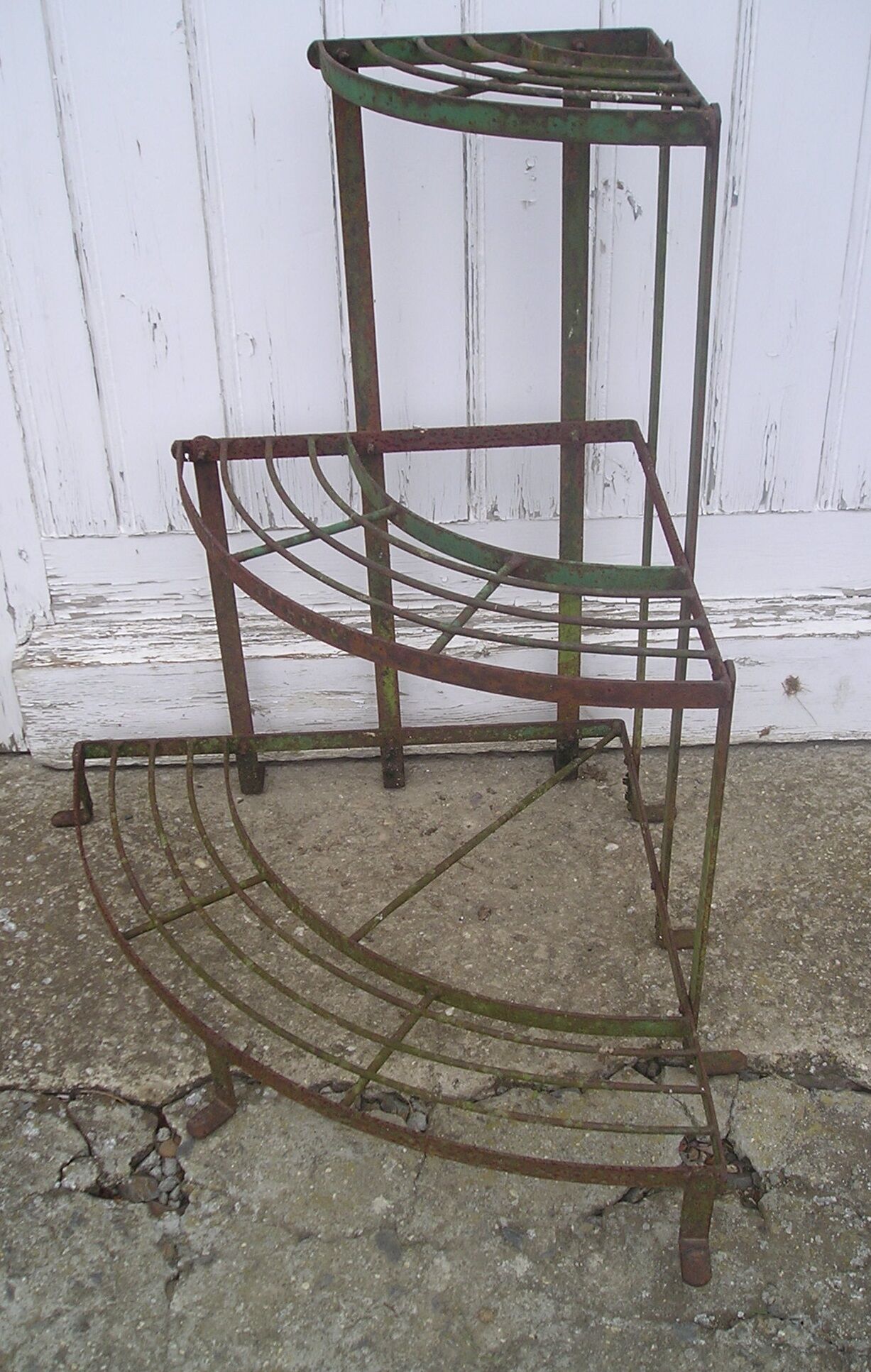 Old metal plants door 1/4 round