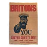 Print "Lord Kitchener Wants You" 1914 by artist Alfred Leete