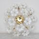 Delicious Murano Ceiling Light White Flowers, 1970