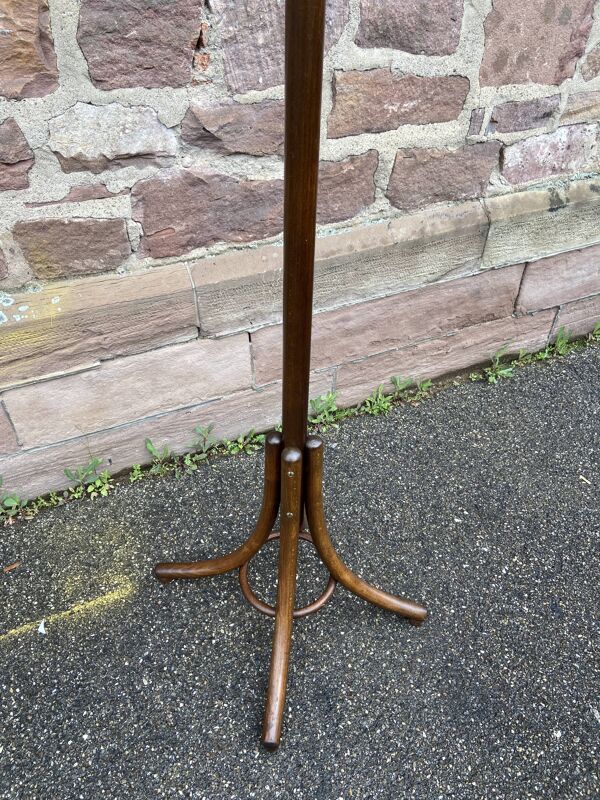 Porte-manteaux sur pied vintage perroquet 70s bois courbé french coat rack Perroquet bentwoo