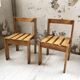 Duo de chaises en pin, style Les Arcs