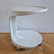 Table d'appoint ou de service rare des années 70, style Space Age, Italie.