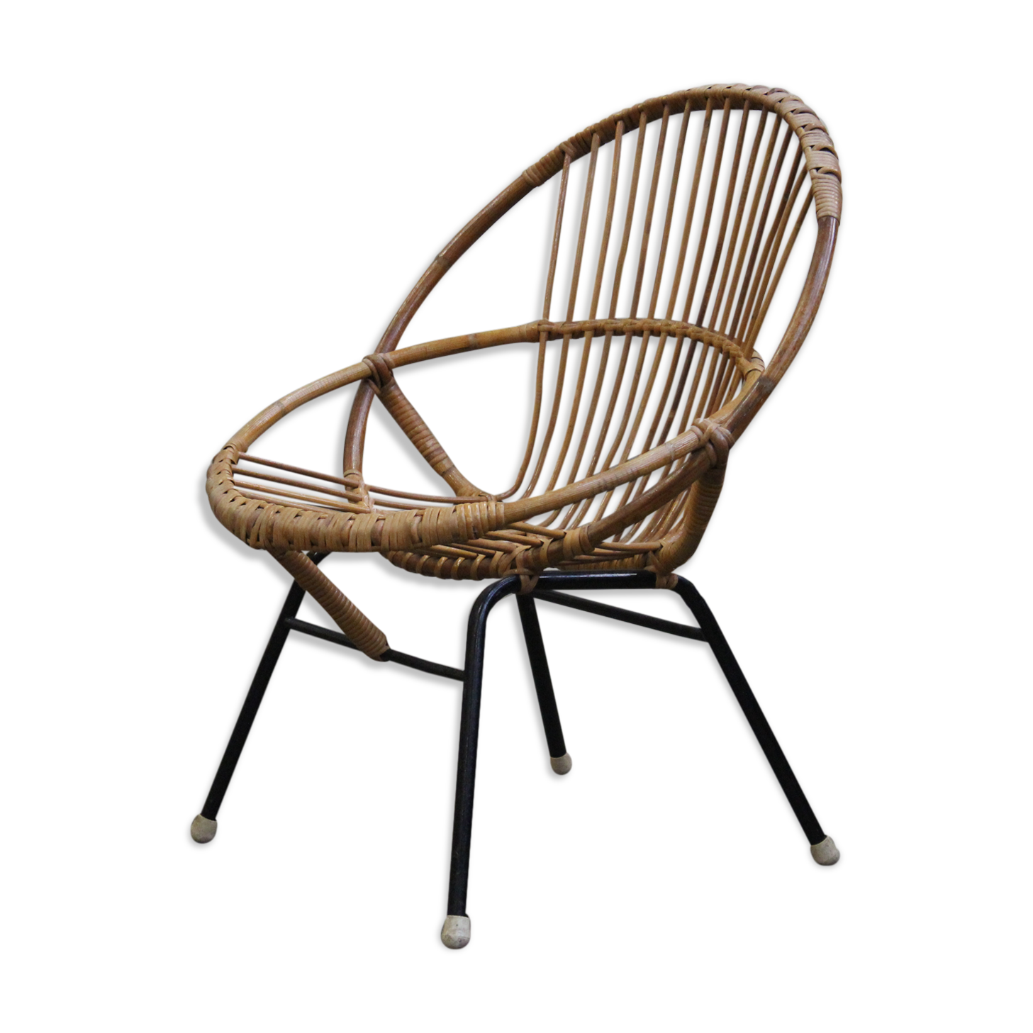 Armchair child vintage rattan Rohe Noordwolde