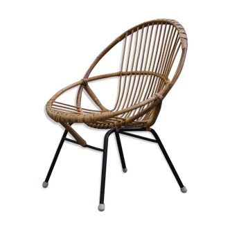 Armchair child vintage rattan Rohe Noordwolde