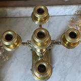 Antique brass candlestick
