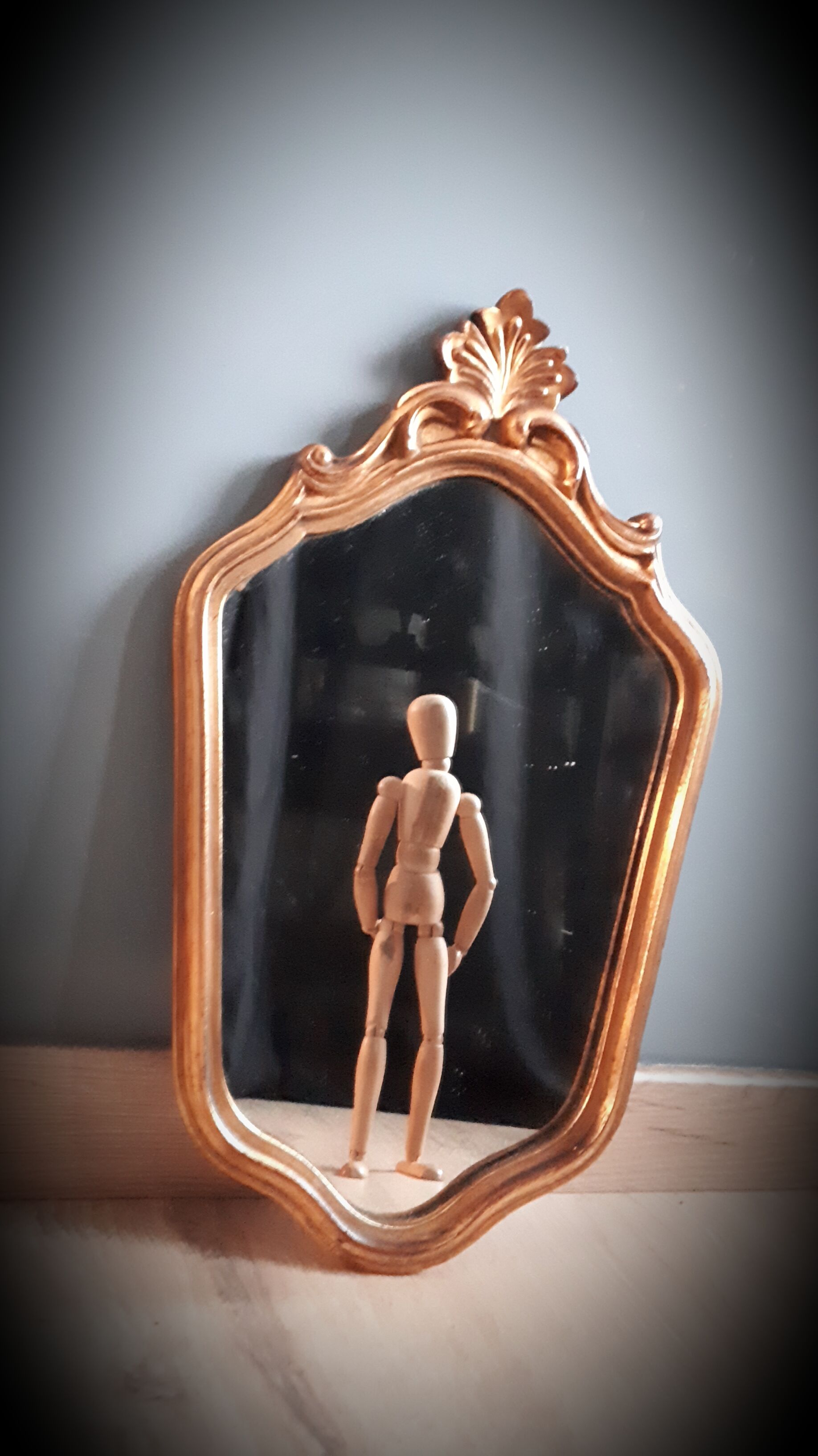 Baroque golden mirror