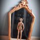 Miroir doré baroque
