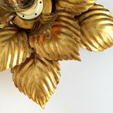 Masca floral applique, metal with gold leaf, 1970