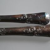 24 TABLE & DESSERT KNIVES SILVER METAL GOLDFORFER FRIONNET FRANCOIS LOUIS XV