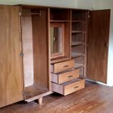 Vintage wooden dressing closet