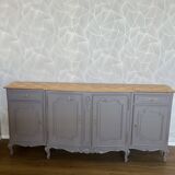 Vintage Regency sideboard restyled in taupe