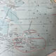 Carte ancienne Océanie 69x48cm