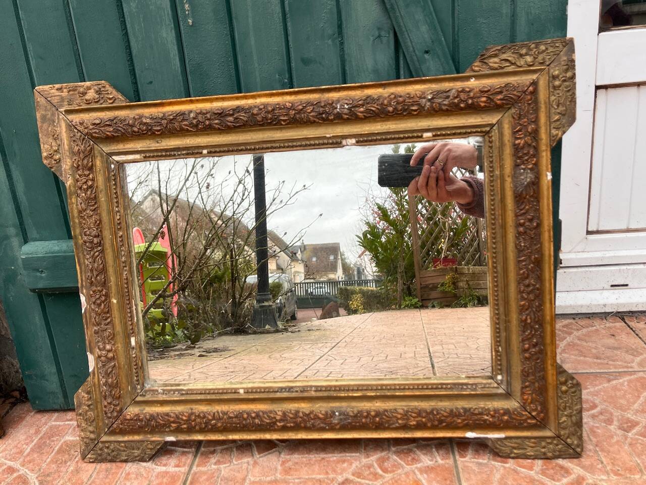 Ancien miroir 64x49cm