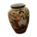 Vase asian porcelain pattern 10 cm high