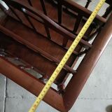 Magazine rack, mahogany vinyl rack, 19th century