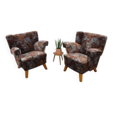 Ensemble de fauteuils fleuris