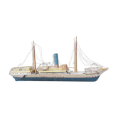 Metal boat model