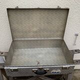 Vintage aluminum suitcases 1950