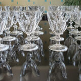 Vintage crystal glasses by Arques model Rambouillet