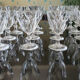 Vintage crystal glasses by Arques model Rambouillet