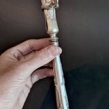 Nécessaire à gigot en métal argenté de style Rocaille