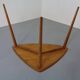 Mid-Century Triangular Teak Side Table, 1960s