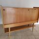 Superb tall sideboard in light oak, French work from the early 1950s