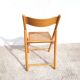 Folding chair vintage cannage 1970