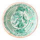 Spanish Revival Lebrillo Ceramic Bowl, Hand-Painted Granada Pottery, Bird