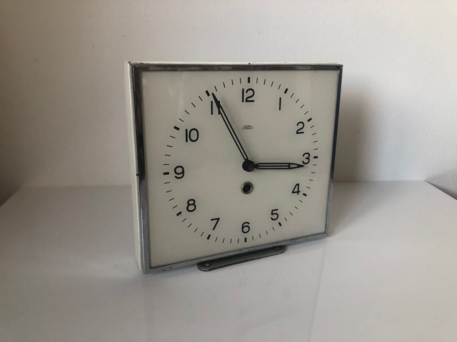 Czechoslovakia Art-Deco square wall clock