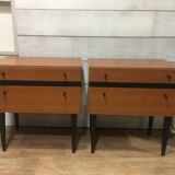 Pair of 60s bedside tables