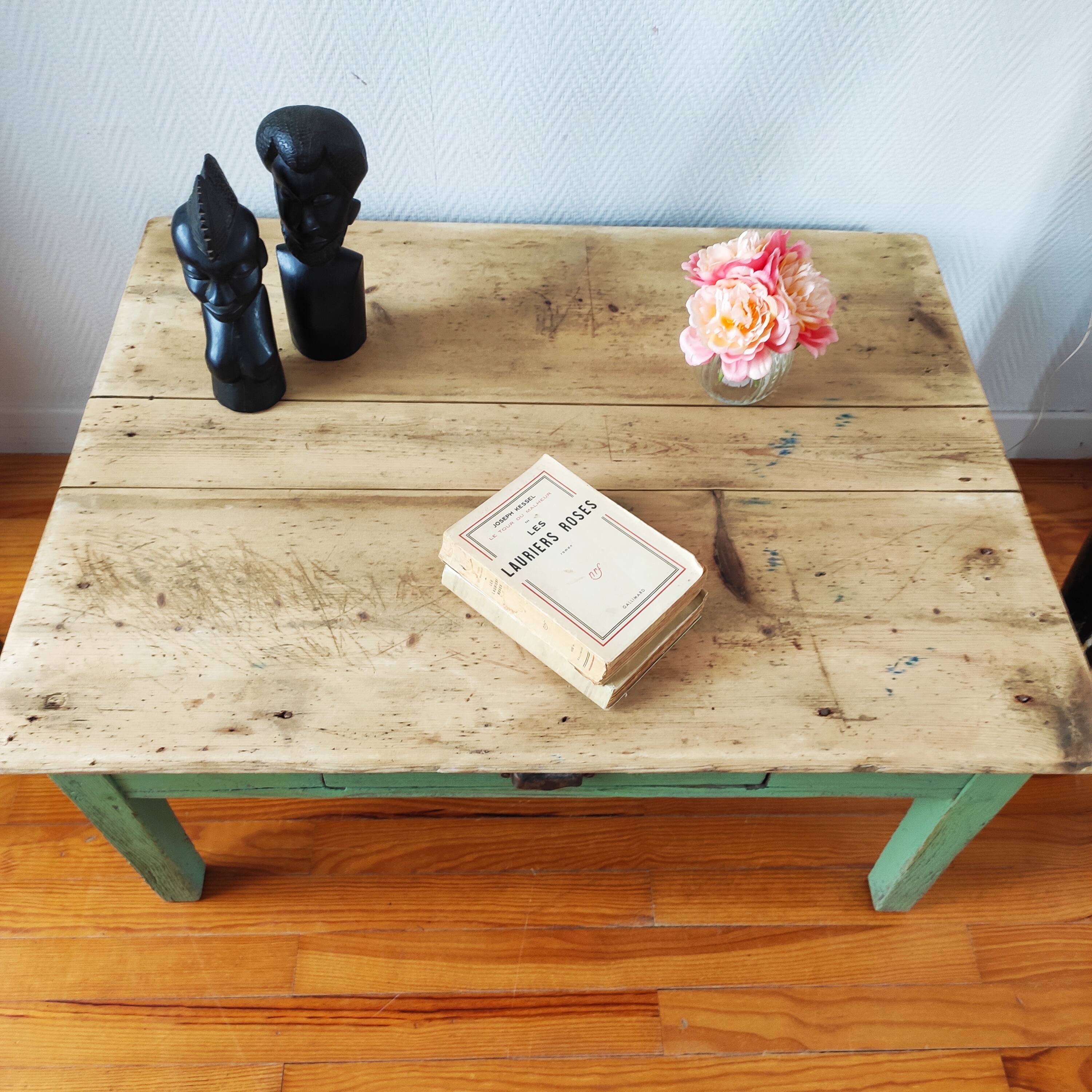 Weathered farmhouse coffee table