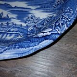 Lunéville porcelain - 28 cm serving plate, blue landscape