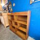 Large shelf, vintage solid oak bookcase from the 60s