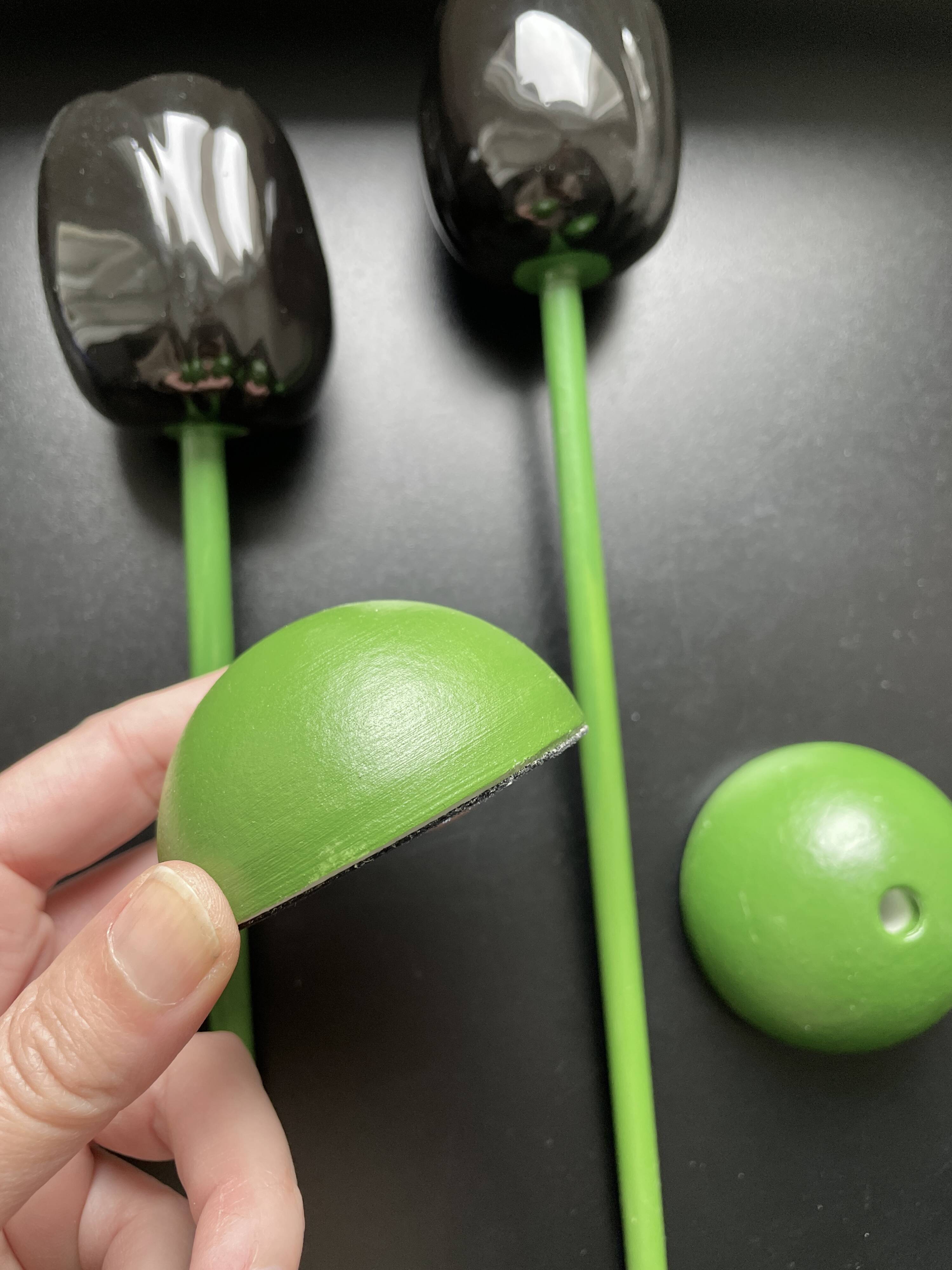 2 designer porcelain candlesticks "Tulip" - Taitu Milano - Rare vintage